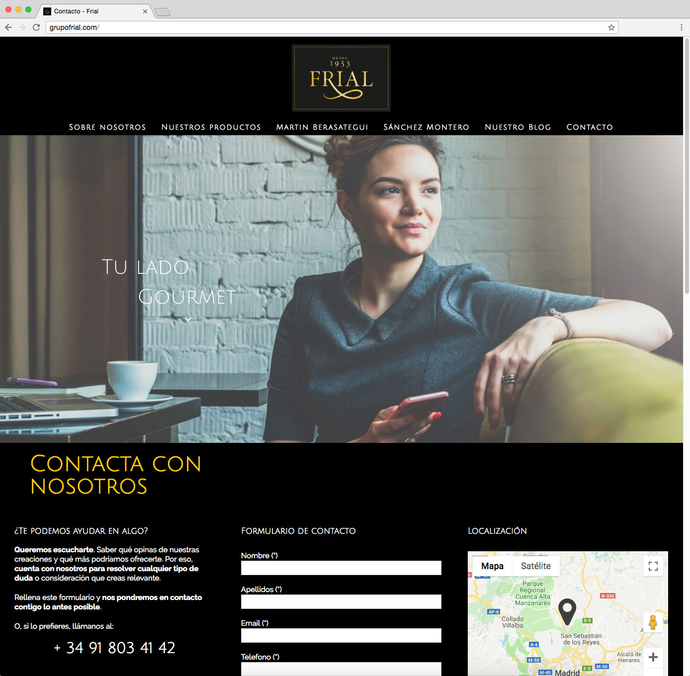 Web GrupoFrial