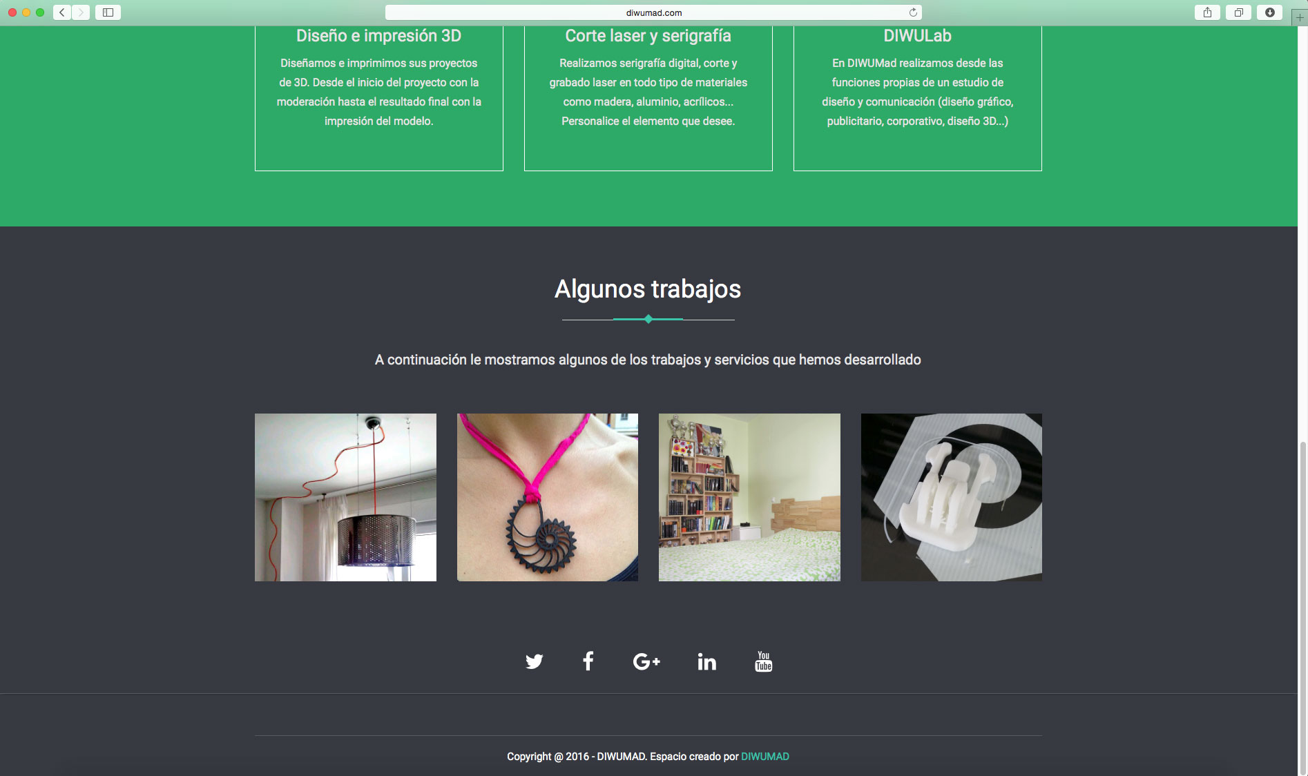 Diseño de página web para DIWUMad